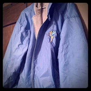 XXL women's euc Disney Tinkerbell baby blue jacket